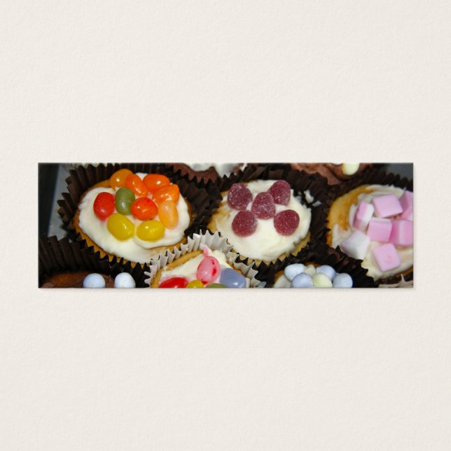 Cup Cake Lesezeichen Business Cards (Vorderseite)