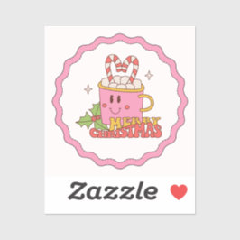 Cup Candles Frohe Weihnachten Aufkleber