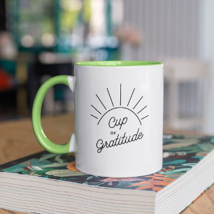 Cup der Dankbarkeit Sunshine Modern Positivity Tas Tasse