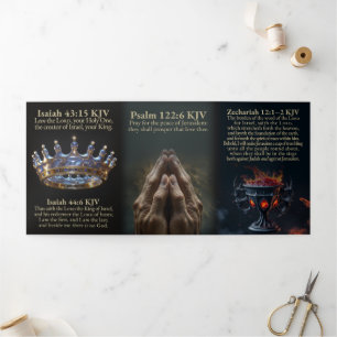 Cup der zitternden dreistelligen KJV-Karte Dreifach Gefaltete Karte