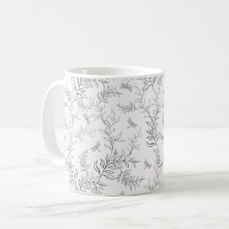 Cup-Design mit einem Muster im Stil der Linie ar Kaffeetasse