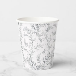 Cup-Design mit einem Muster im Stil der Linie ar Pappbecher