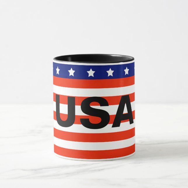 Cup mit amerikanischer Flagge Tasse (Zentrum)