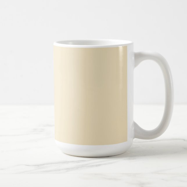 Cup mit Cream Ecru Hintergrund Kaffeetasse (Rechts)