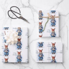 Cup mit heißer Schokolade Geschenkpapier Set