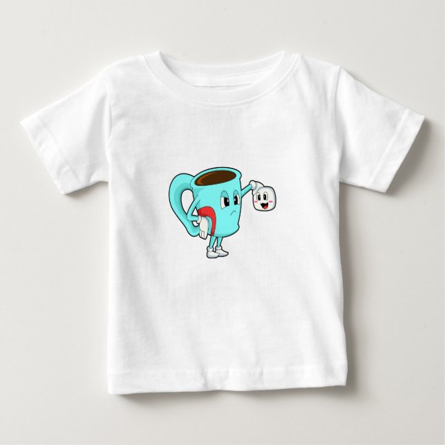 Cup mit Kaffee.PNG Baby T-shirt (Vorderseite)