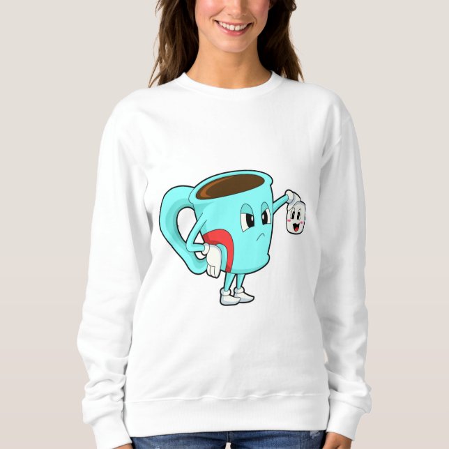 Cup mit Kaffee.PNG Sweatshirt (Vorderseite)