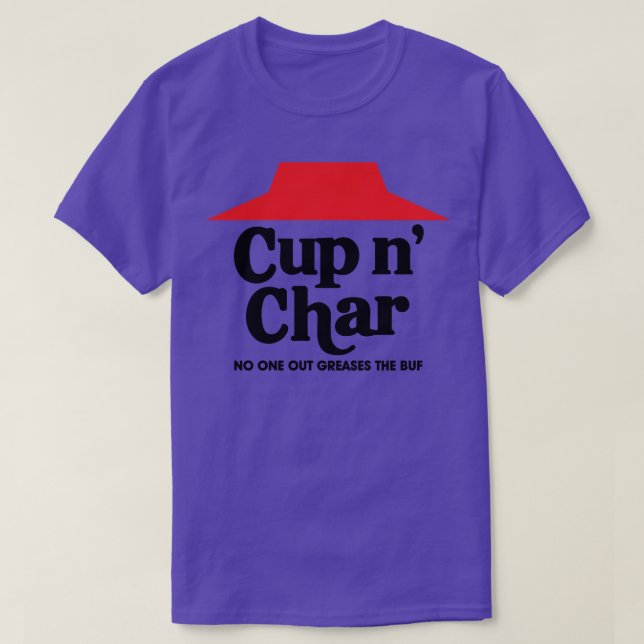Cup n Char Buffalo Pizza T-Shirt (Design vorne)