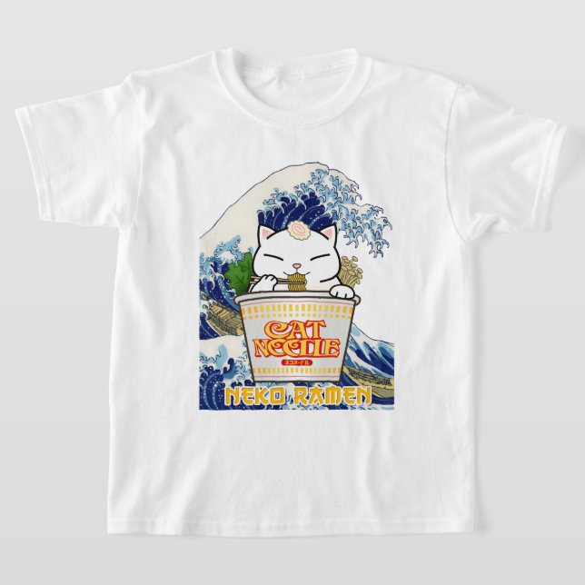 Cup Noodle Ramen Cat T-Shirt (Ablage )