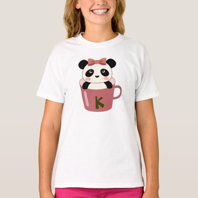 Cup O' Panda(Pink)-Shirt T-Shirt (Vorderseite)
