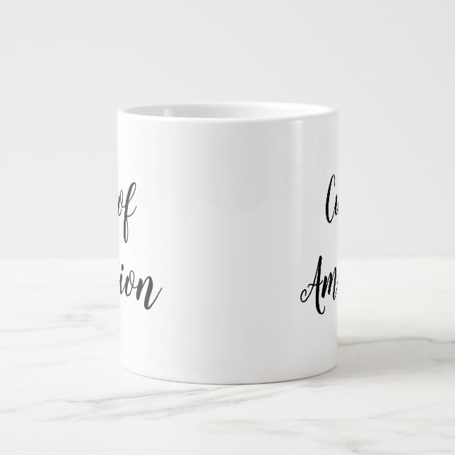 Cup of Ambition (beidseitig) Jumbo-Tasse (Vorderseite)