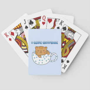 Cup of Cat-feine Kawaii Style Spielkarten