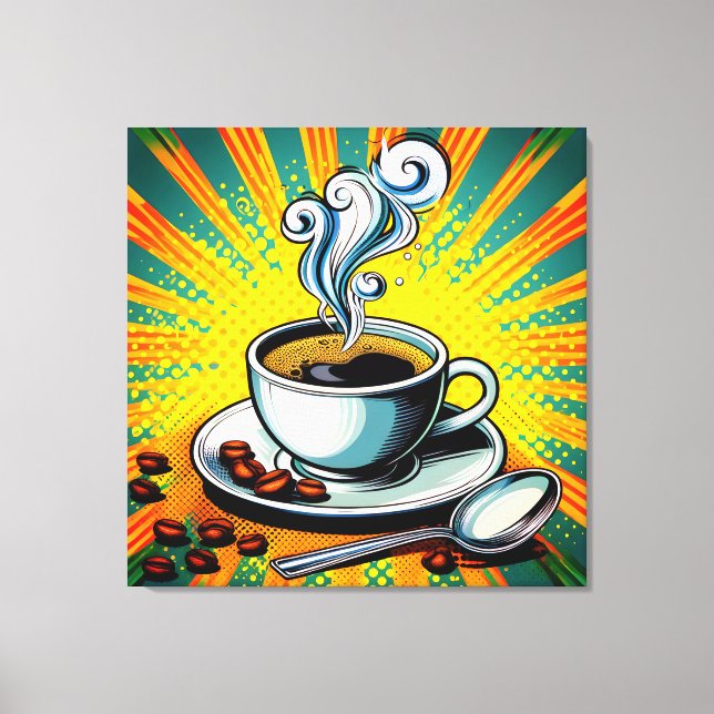 Cup of Coffee Canvas Wall Art Leinwanddruck (Vorderseite)