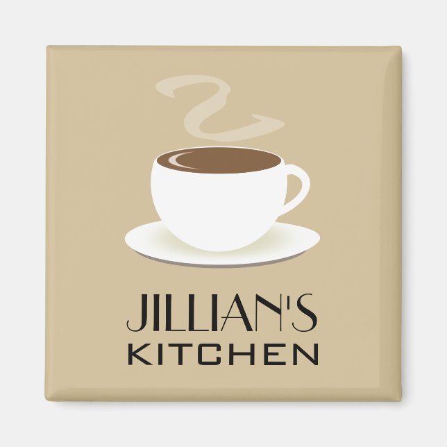 Cup of Coffee Kitchen Magnet (Vorne)