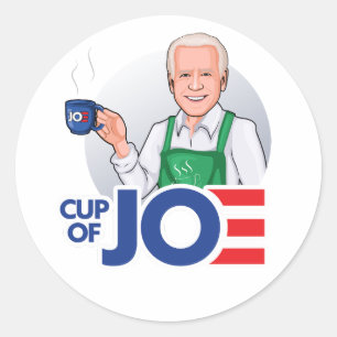 Cup of Joe Biden Runder Aufkleber