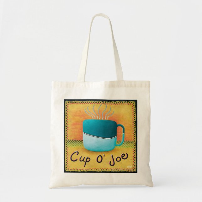 Cup of Joe Coffee Lover Tote Bag Tragetasche (Vorne)