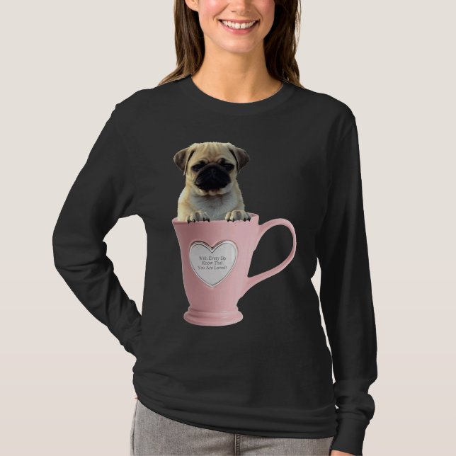 Cup of Mops L Classic T - Shirt 2 (Vorderseite)