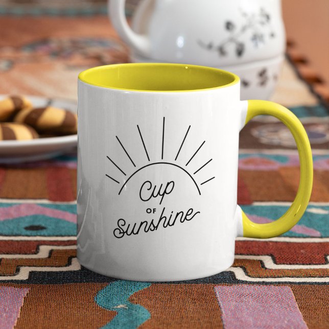Cup of Sunshine Summer Vibe Moderne Mindfulness Ta Tasse (Von Creator hochgeladen)