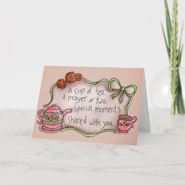 Cup of Tea - Grußkarte Karte (Vorderseite)