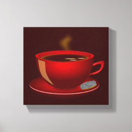cup_of_tea_Vector_Clipart TEA Red Tasse Leinwanddruck