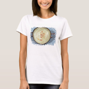 Cup ohne Fußfuß, stehende Muse, die Lyre spielen, T-Shirt