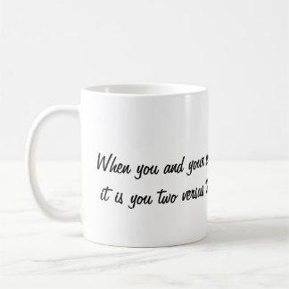 Cup on Wie man mit ehelichen Konflikten umgeht Kaffeetasse