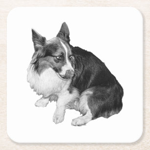 Cup Perle, Foxy Friend Rechteckiger Pappuntersetzer