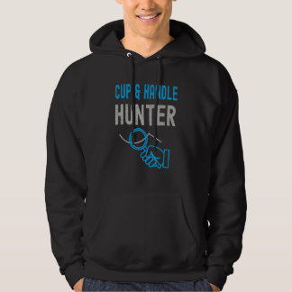 Cup und Handle Jäger. Handelsbegriff für Handel Hoodie