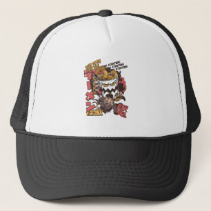 Cup von Ramen Noodle Monster, das japanische Mädch Truckerkappe