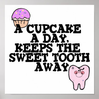 Cupcake a day Sweet Toway Poster
