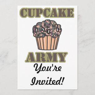 Cupcake-Armee Einladung