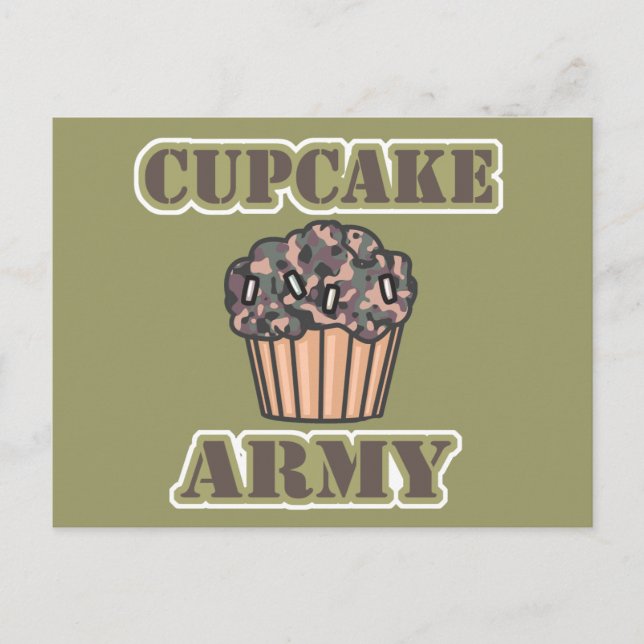 Cupcake-Armee Postkarte (Vorderseite)