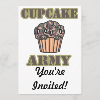 Cupcake Army Einladung
