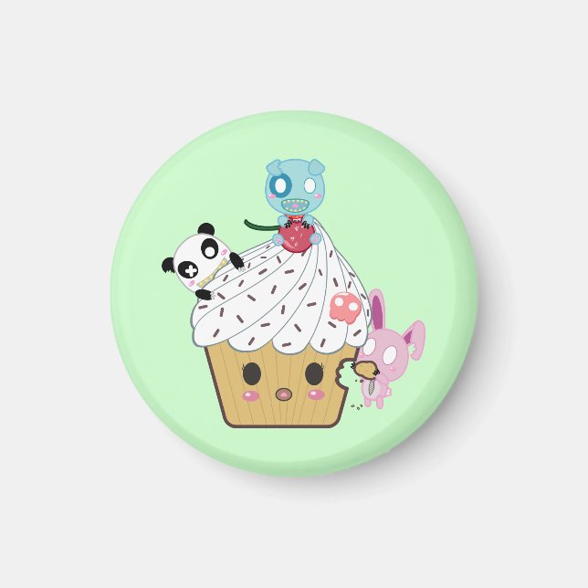 Cupcake Attack! (>_<) Magnet (Vorne)