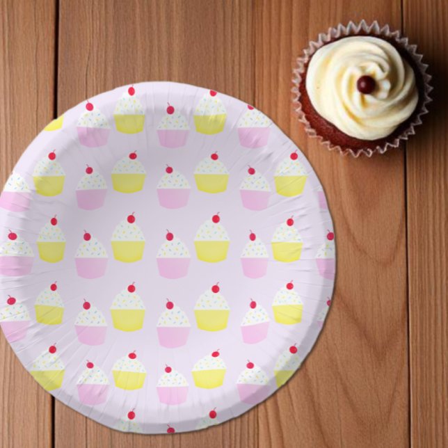 Cupcake-Back-Geburtstag Pappteller (Von Creator hochgeladen)