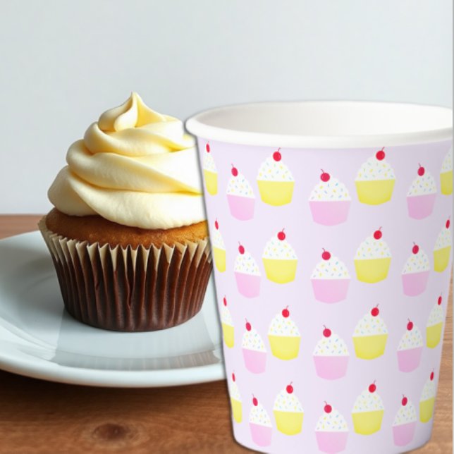 Cupcake-Backen Geburtstag Pappbecher (Von Creator hochgeladen)