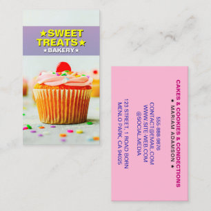 Cupcake-Bäcker & Süße Leckereien Pastel-Bäckerei Visitenkarte