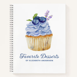 Cupcake Bäckerei Dessert Rezept Kochbuch Notebook Notizbuch