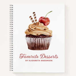 Cupcake Bäckerei Dessert Rezept Kochbuch Notizbuch