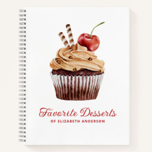 Cupcake Bäckerei Dessert Rezept Kochbuch Notizbuch