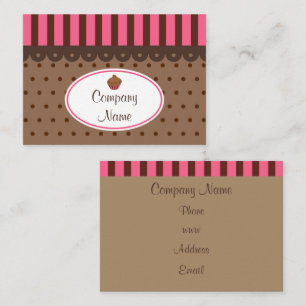 Cupcake-Bäckerei-Geschäftskarten Visitenkarte