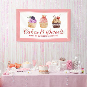 Cupcake Bäckerei Konditorei Koch Catering Banner