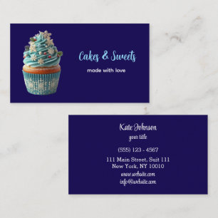 Cupcake Bäckerei Konditorei Koch Catering Visitenkarte