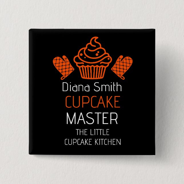 Cupcake Backkurs Button (Vorderseite)