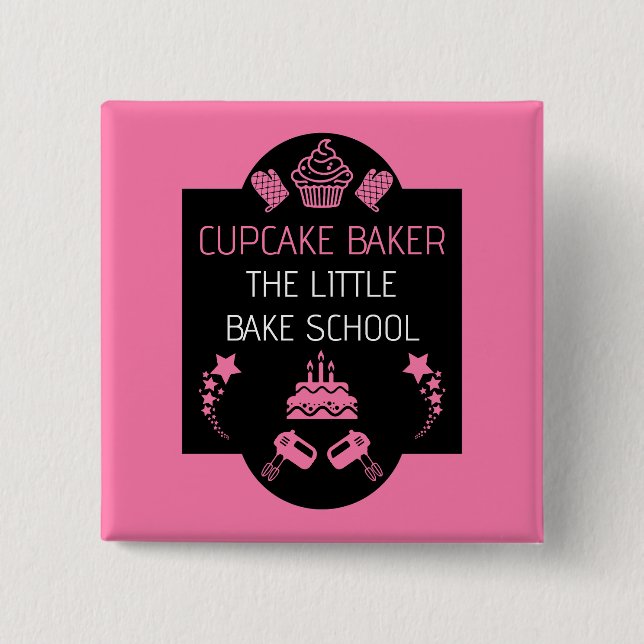Cupcake Backkurs Button (Vorderseite)