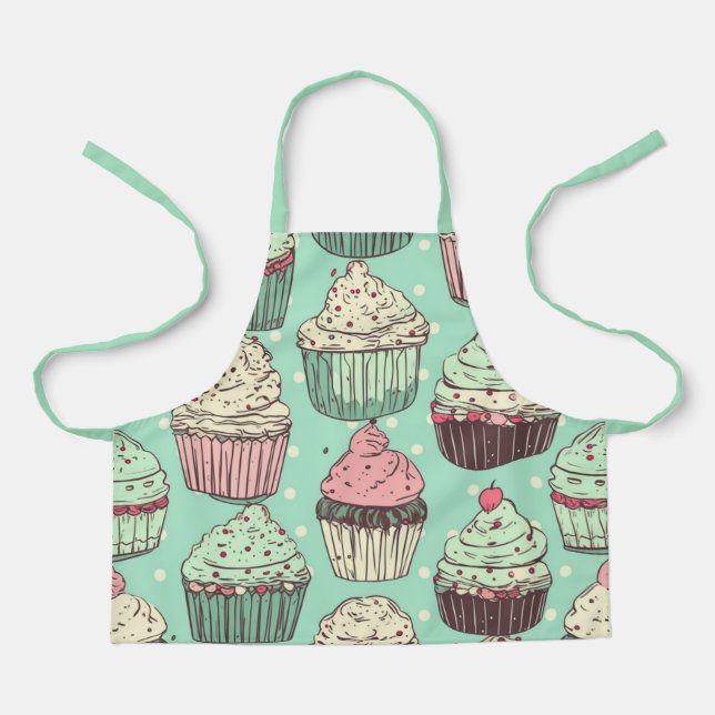 Cupcake Backspass für Kinder Kinder Schürze (Vorderseite)