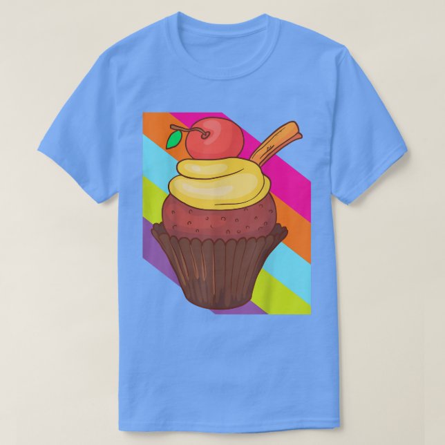 Cupcake Bake Bakery Baker Cake Food Delicious Swee T-Shirt (Design vorne)