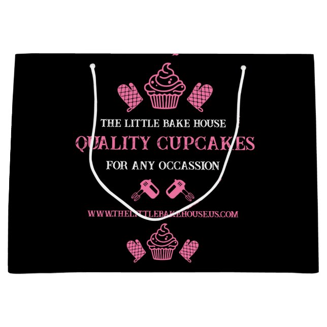 Cupcake Baker Große Geschenktüte (Vorderseite)