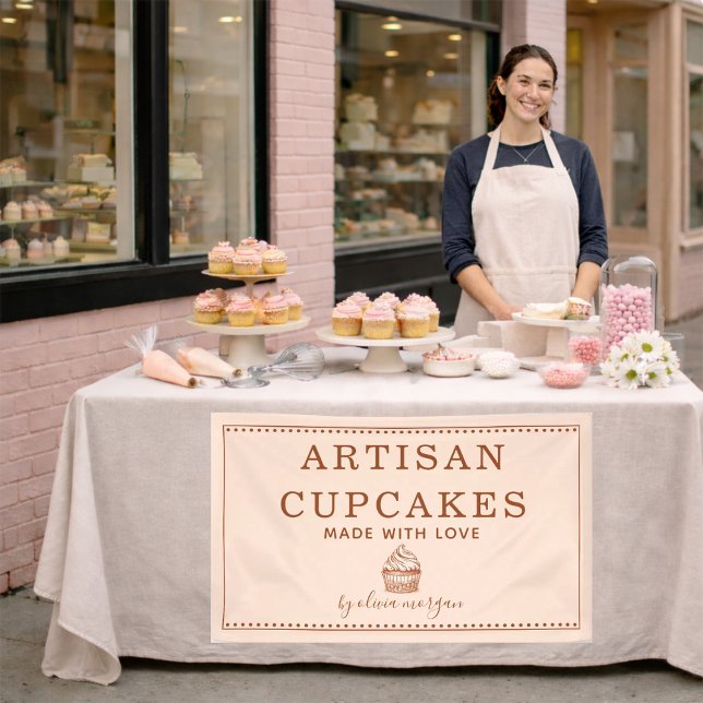 Cupcake Bakery Baking Utensils Business Banner (Von Creator hochgeladen)