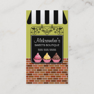Cupcake Bakery Boutique Business Cards Visitenkarte